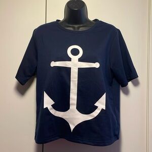 Blue anchor T-shirt